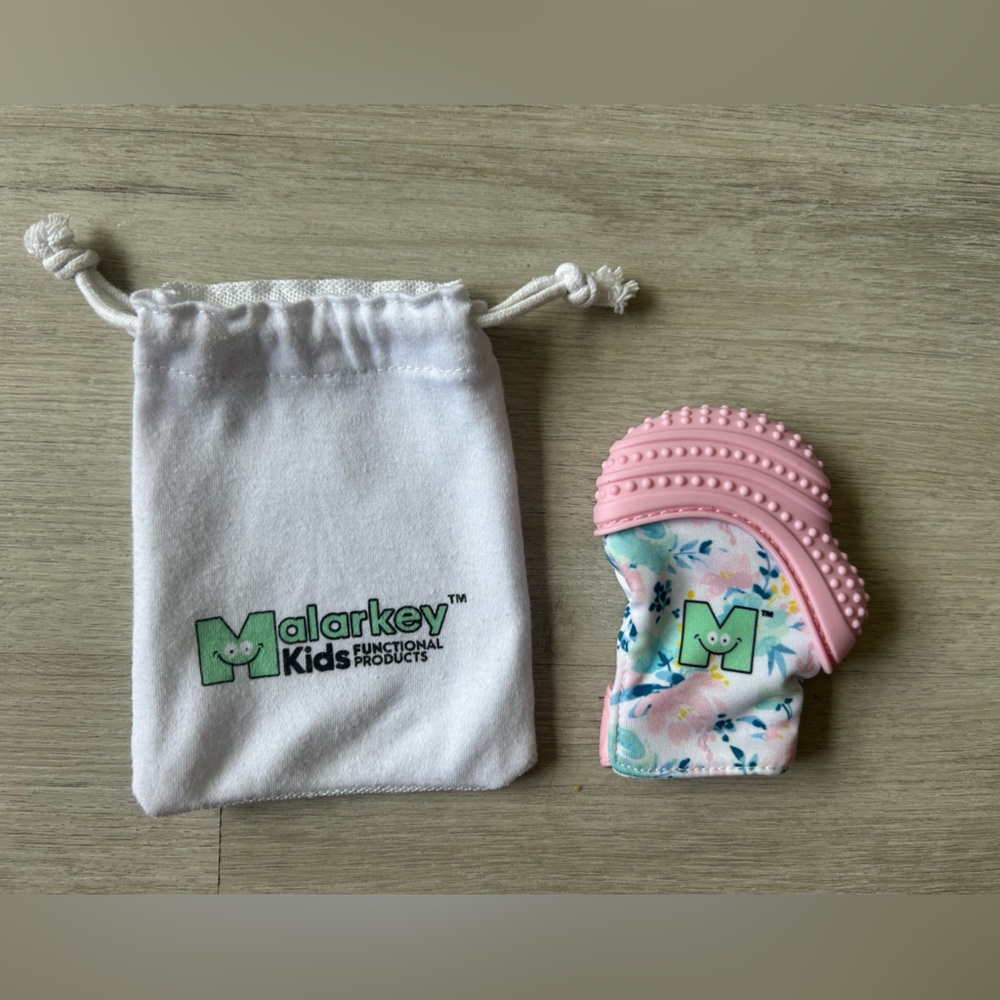 Malarkey Kids Munch Mitt Teether - Pink Floral